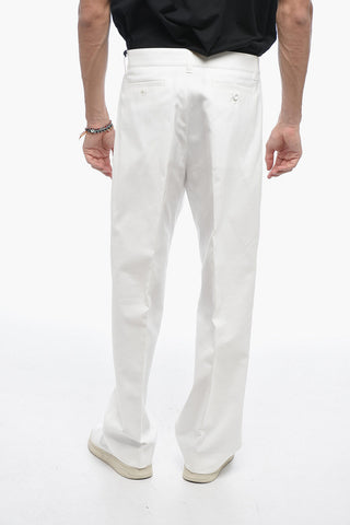 Pantaloni Chino a Vita Alta con Pince