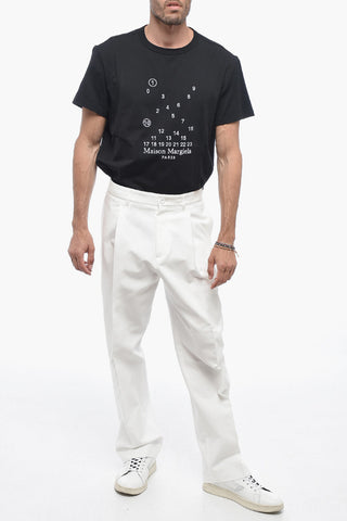 Pantaloni Chino a Vita Alta con Pince