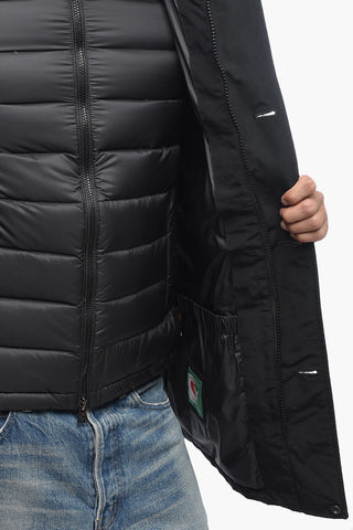 Parka in Tinta Unita con Interno Removibile 
