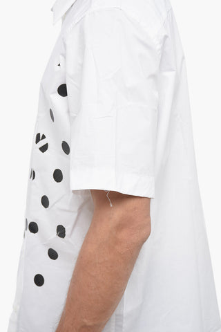 Short Sleeve Polka Dots Classic Collar Shirt