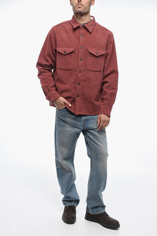 Overshirt ALASKAN in Twill di Lana e Nylon con Doppio Taschino