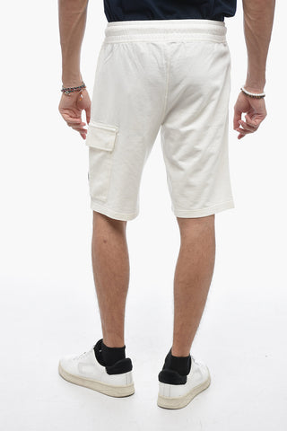 Shorts In cotone Garzato Con Tasche