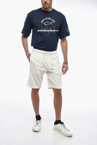 Shorts In cotone Garzato Con Tasche