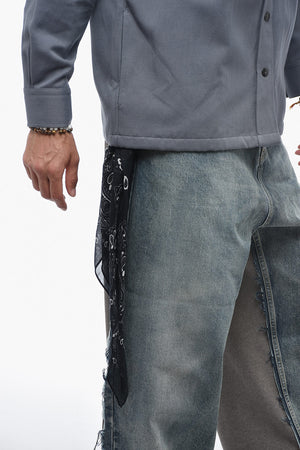 Overshirt in Misto Cotone PENNY con Dettaglio Bandana