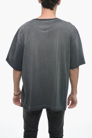 MM10 Crew Neck BUBBLE T-Shirt with Embossed Print