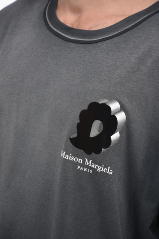 MM10 Crew Neck BUBBLE T-Shirt with Embossed Print