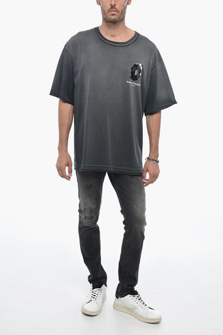 MM10 Crew Neck BUBBLE T-Shirt with Embossed Print