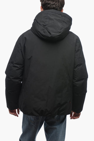 Cotton and Nylon SOUTH BAY Down Jacket with Removable Hood