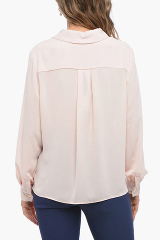 Chiffon DAILY Shirt with Jeweled Breast-pocket