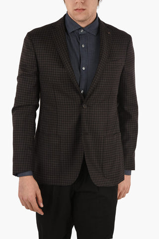 CC COLLECTION Cashmere Two-Button Jacket RIGHT Shephard's Check Drop 6R