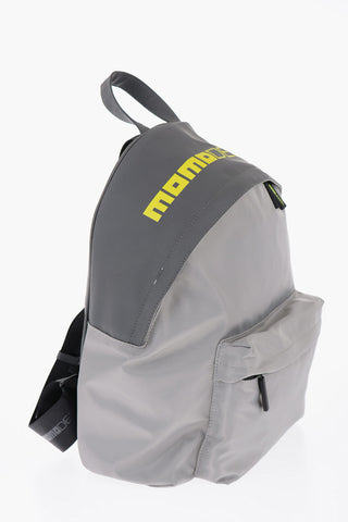 Zaino in Nylon con Logo Stampato Fluo