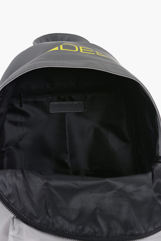 Zaino in Nylon con Logo Stampato Fluo