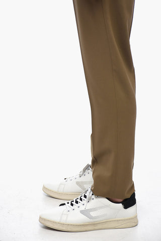 Virgin Wool Chinos Pants with Hidden Closure