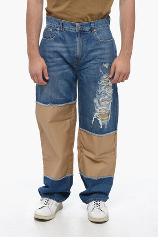 Jeans Regular Fit In Doppio Tessuto