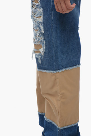 Jeans Regular Fit In Doppio Tessuto
