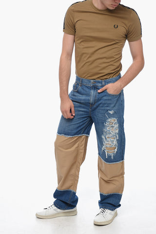 Jeans Regular Fit In Doppio Tessuto