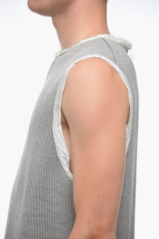 Maglia Girocollo in Cotone Leggero senza Manica