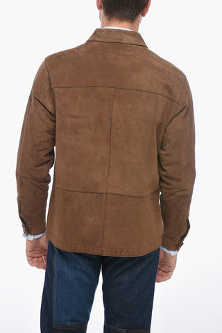 Suede DERBY Jacket with Knitted Lining