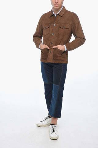 Suede DERBY Jacket with Knitted Lining
