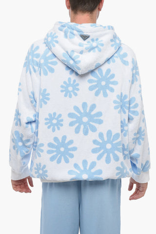 Printed terry-cotton Hoodie