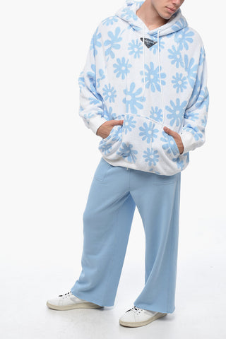 Printed terry-cotton Hoodie