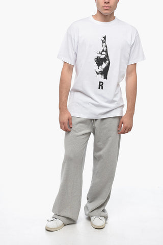 T-shirt In Cotone HAND SIGN Stampata