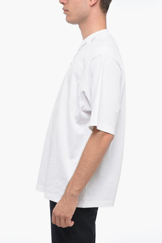 T-Shirt Girocollo FEATHERS NECKLACE in Cotone