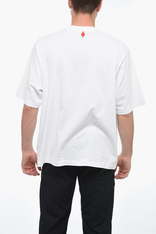 T-Shirt Girocollo FEATHERS NECKLACE in Cotone
