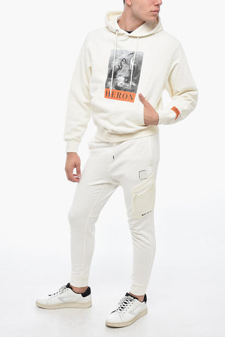 Brushed Cotton Printed Hoodie