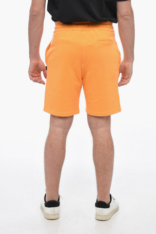 Brushed Cotton Shorts with Embroidered Logo