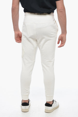 Zippped Pockets Brushed Cotton Joggers