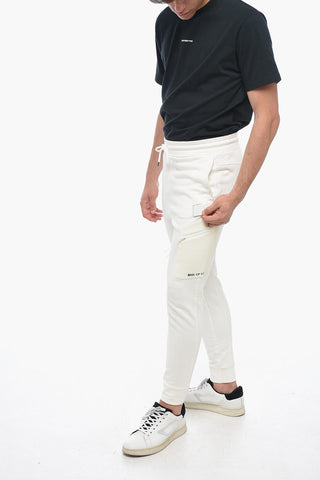 Zippped Pockets Brushed Cotton Joggers