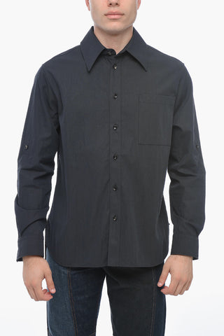 Cotton Shirt with Breast-pocket