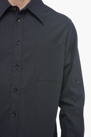 Cotton Shirt with Breast-pocket