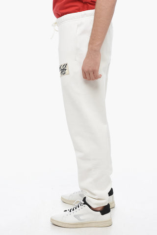 Fleece Joggers with Logo Patch