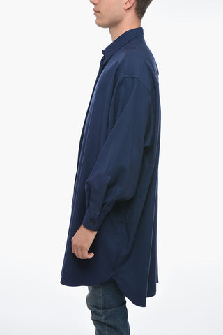 Overshirt LINDA in Lana con Abbottonatura Nascosta