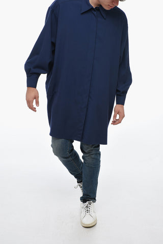 Overshirt LINDA in Lana con Abbottonatura Nascosta