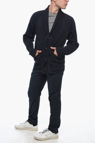 USE THE EXISTING Cardigan in Misto Lana con Collo a Scialle