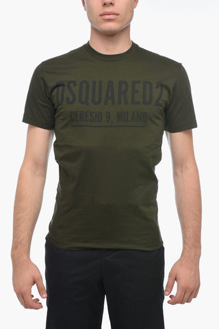 Round Neck T-Shirt with Logo Print