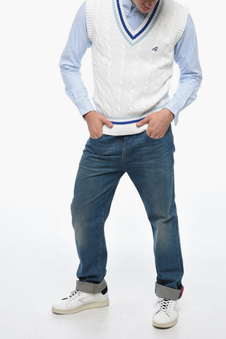 V-Neck Cotton knit Vest