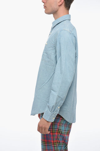 Standard Collar Denim Saharan Shirt