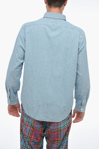 Standard Collar Denim Saharan Shirt