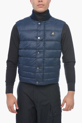 Quilted Vest with Logo Patch
