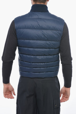 Quilted Vest with Logo Patch