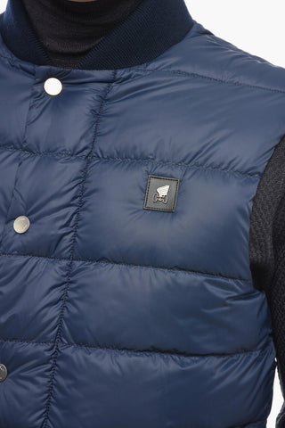 Quilted Vest with Logo Patch