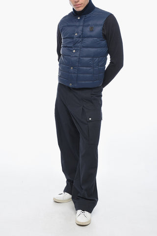 Quilted Vest with Logo Patch