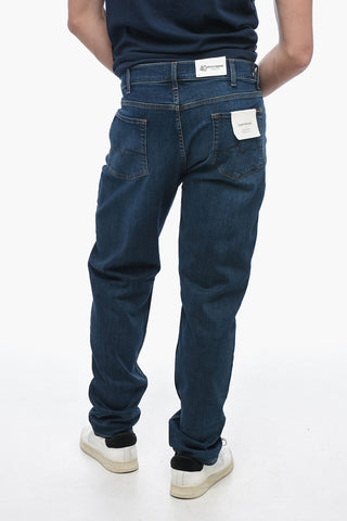 Jeans Tapered Fit con Lavaggio Scuro 19cm