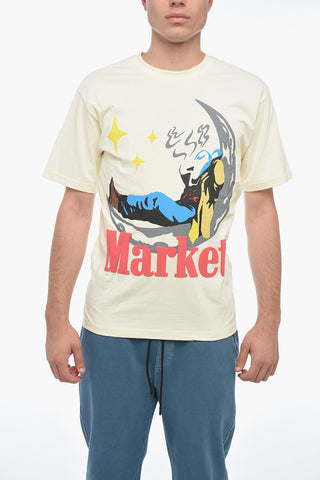Graphic Print MAN ON MOON T-Shirt