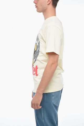 Graphic Print MAN ON MOON T-Shirt