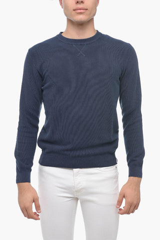 Pullover Girocollo In Cotone